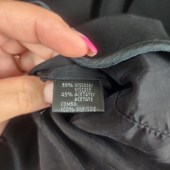 Lafayette 148 Blazer Women 16 100% Silk Combo Corpcore Professional  Classic - Picture 4 of 9